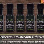 Confezione monodose olio Schirinzi: sicurezza e convenienza per ristoranti e pizzerie