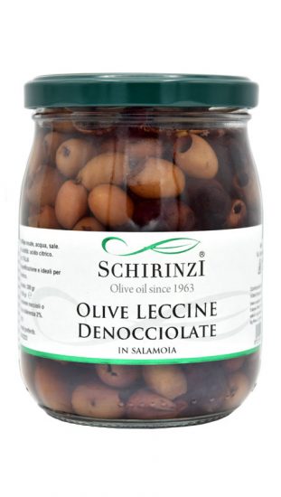 Vaso Olive Leccine in salamoia denocciolate del Salento